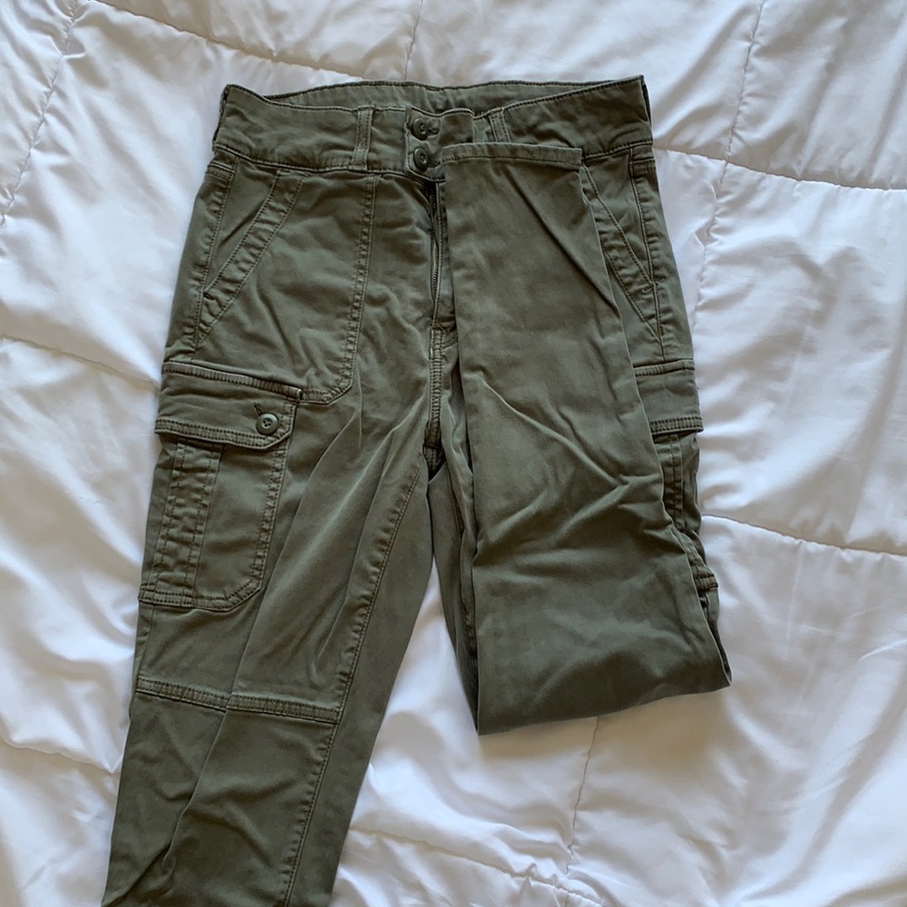 Army Green American Eagle Cargo Pants